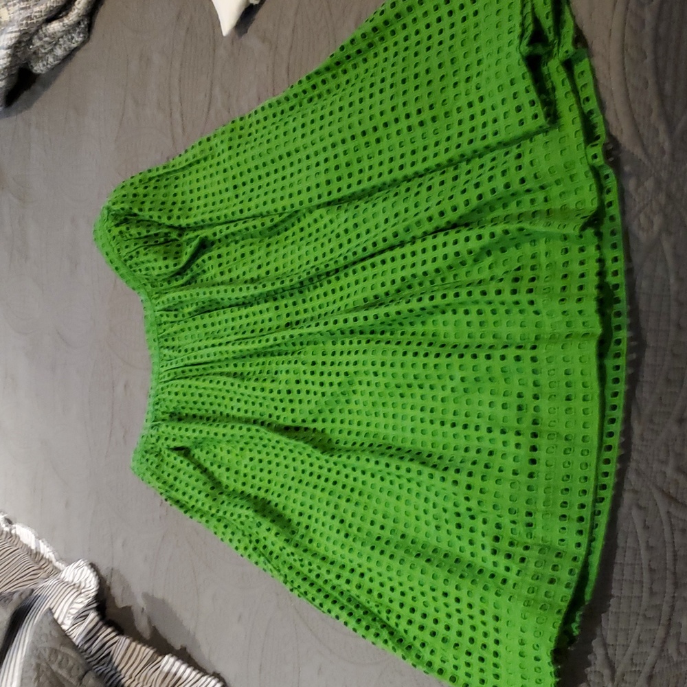 Kate Spade Eyelet Volume Midi Skirt